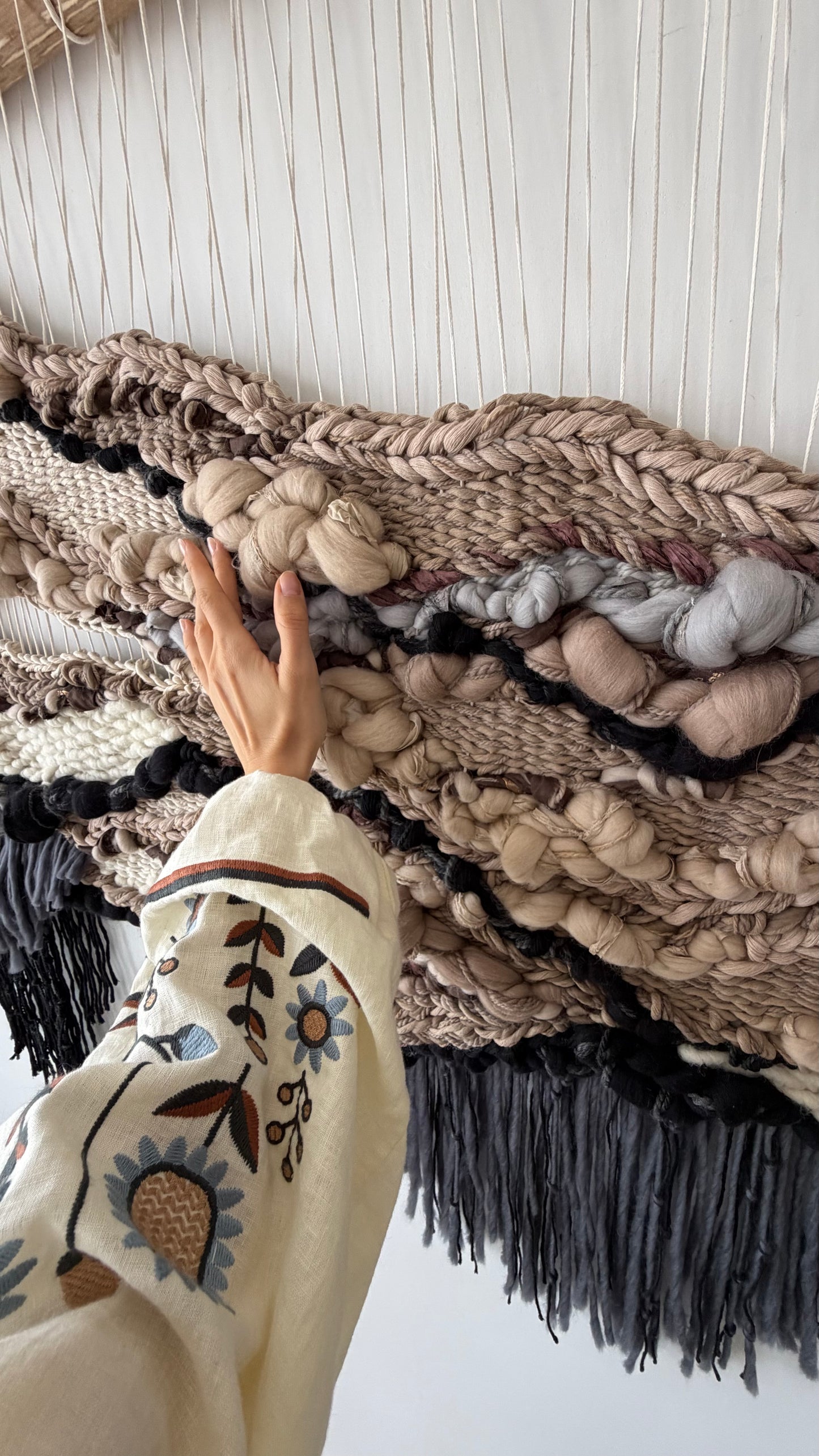 Woven Tapestry Wall Hanging "Balance"