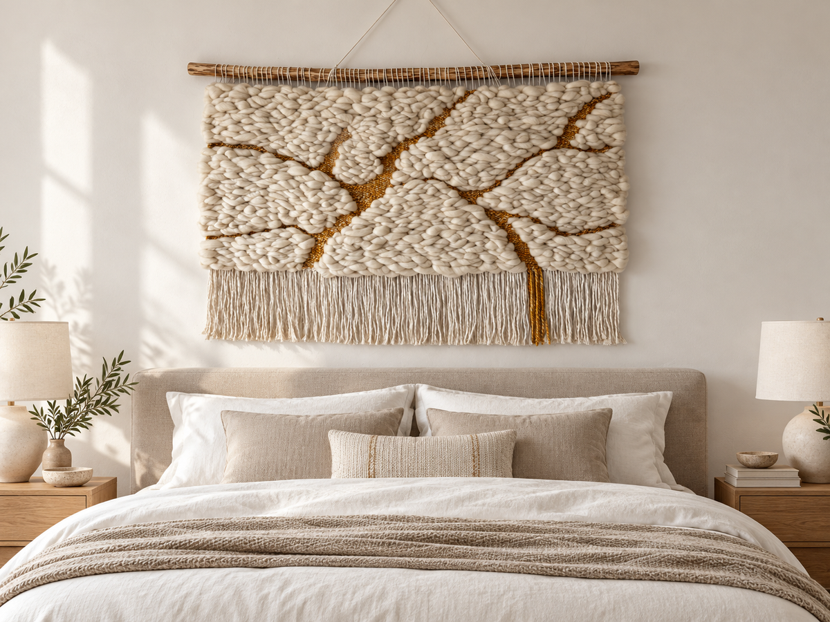 Wool Wall Tapestry "Kintsugi No. 3"