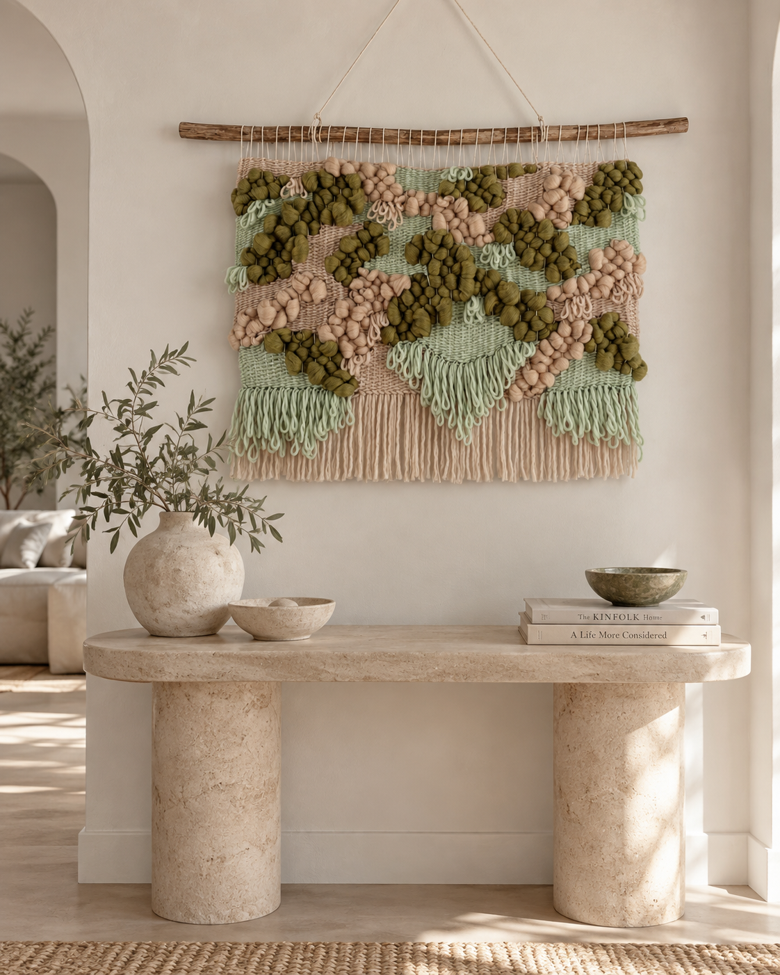 Woven Wall Tapestry "Dune Moss"
