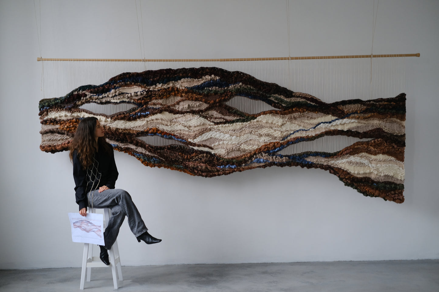 Custom Fiber Tapestry — One-of-a-Kind Piece