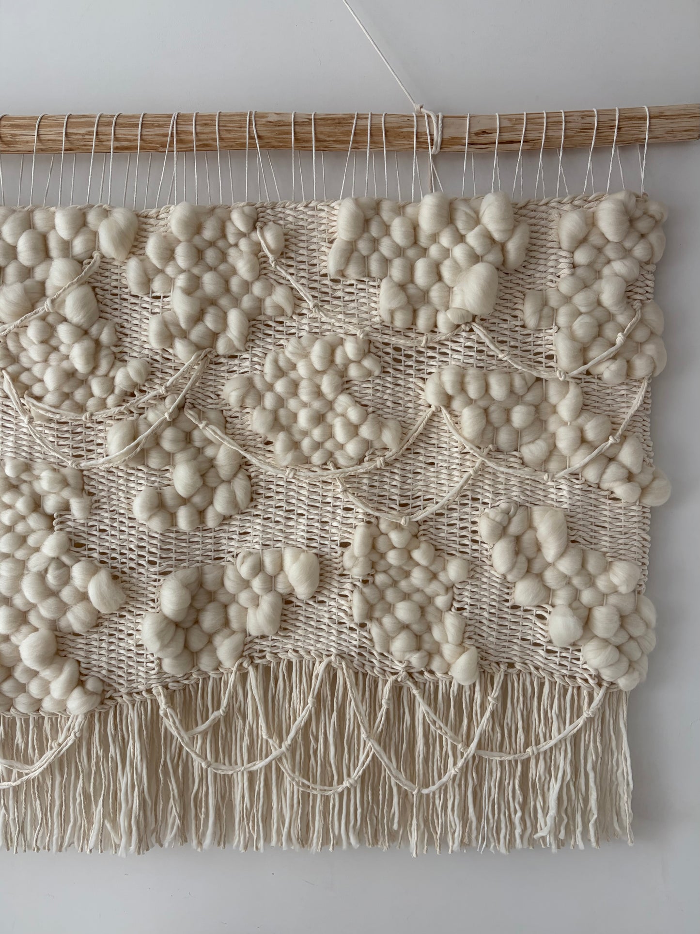 Woven Wall Hanging "Blanc de Blancs"