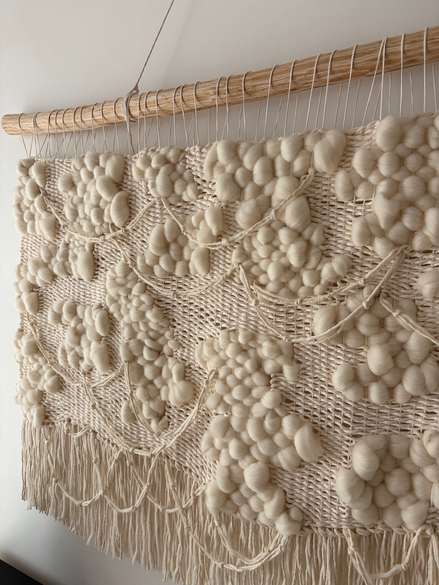 Woven Wall Hanging "Blanc de Blancs"
