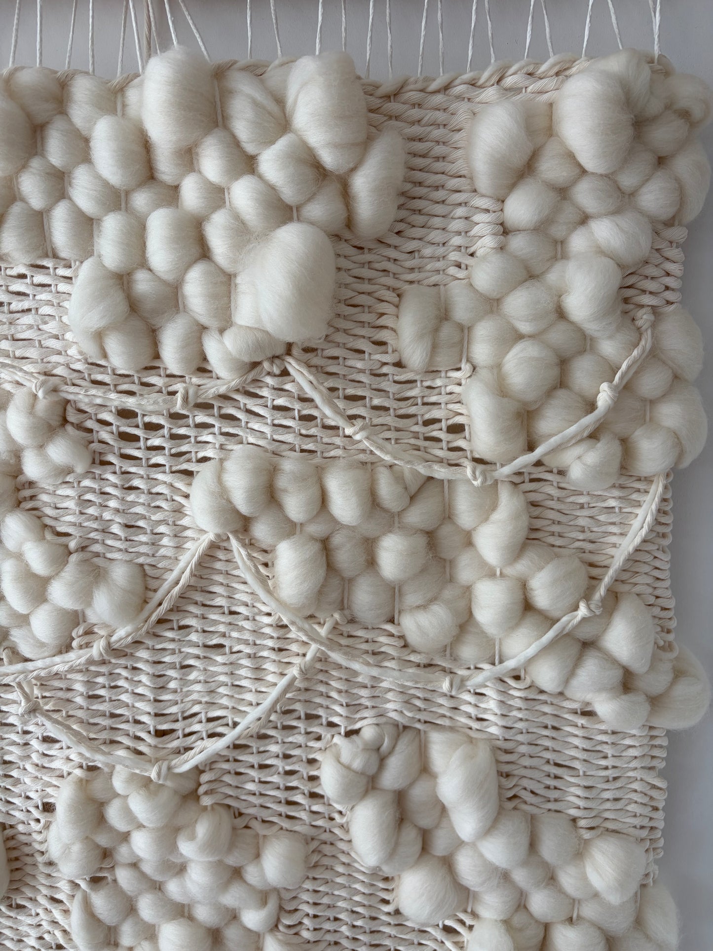 Woven Wall Hanging "Blanc de Blancs"