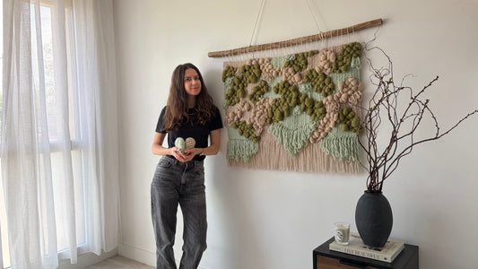 Woven Wall Tapestry "Dune Moss"
