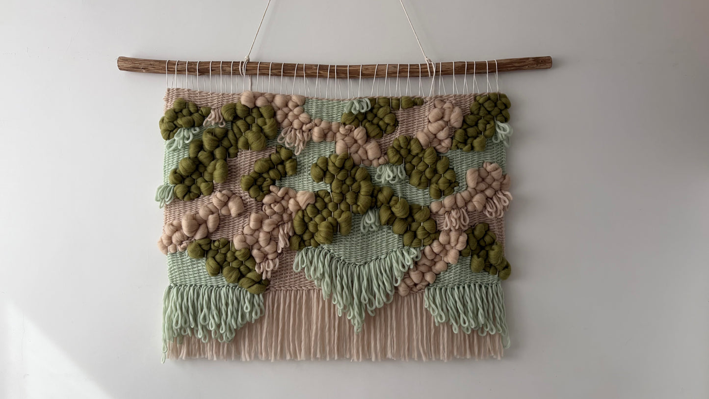 Woven Wall Tapestry "Dune Moss"