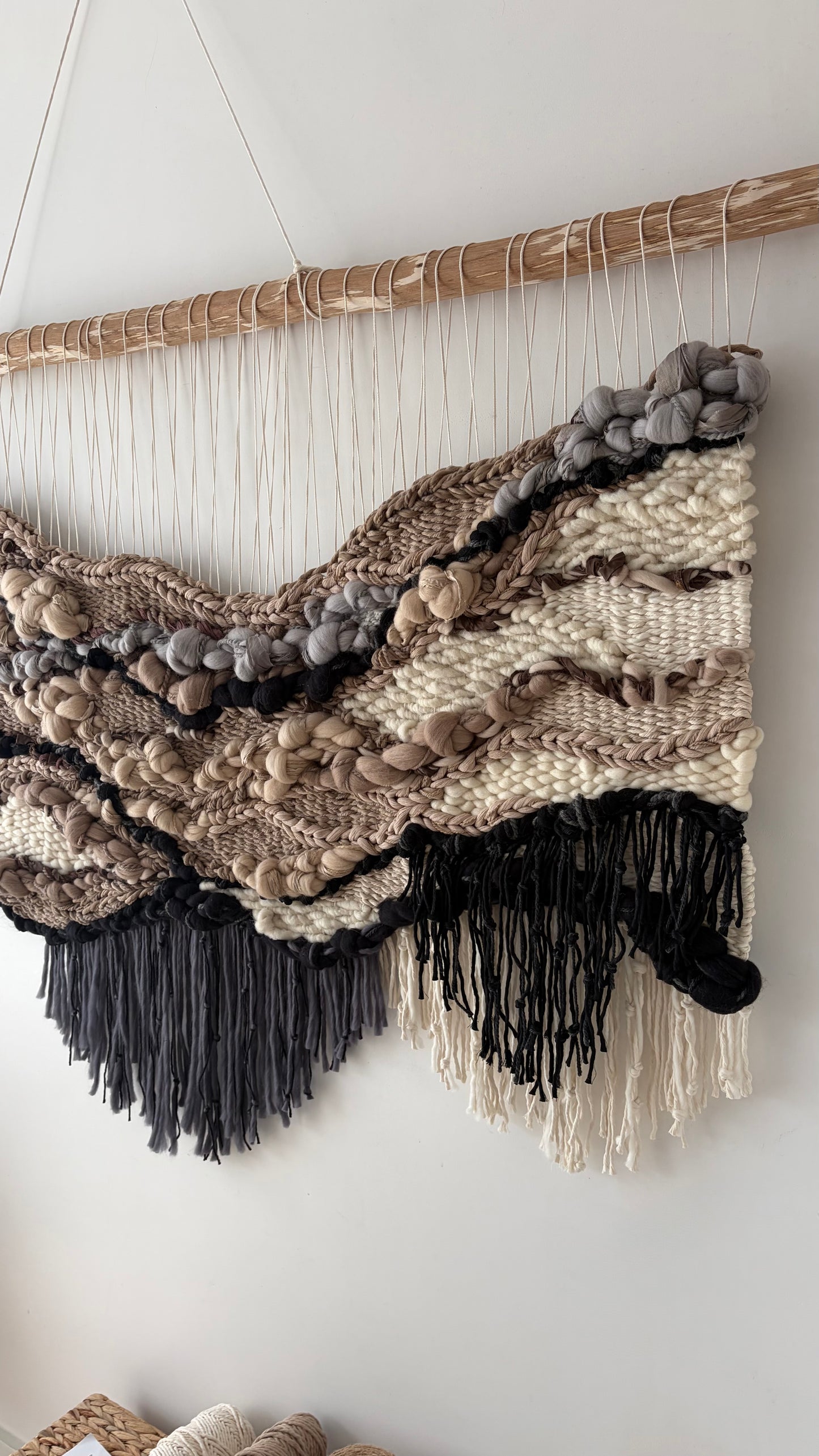 Woven Tapestry Wall Hanging "Balance"