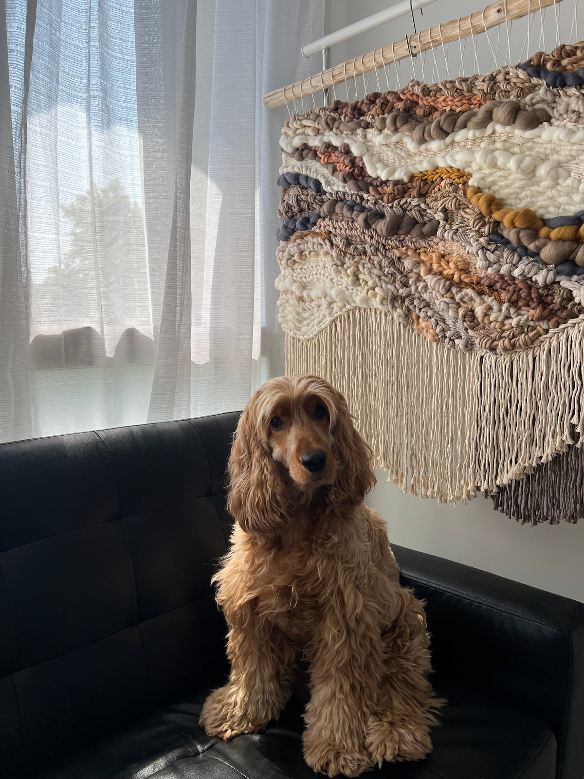 Woven Wall Tapestry "Beneath the Surface"