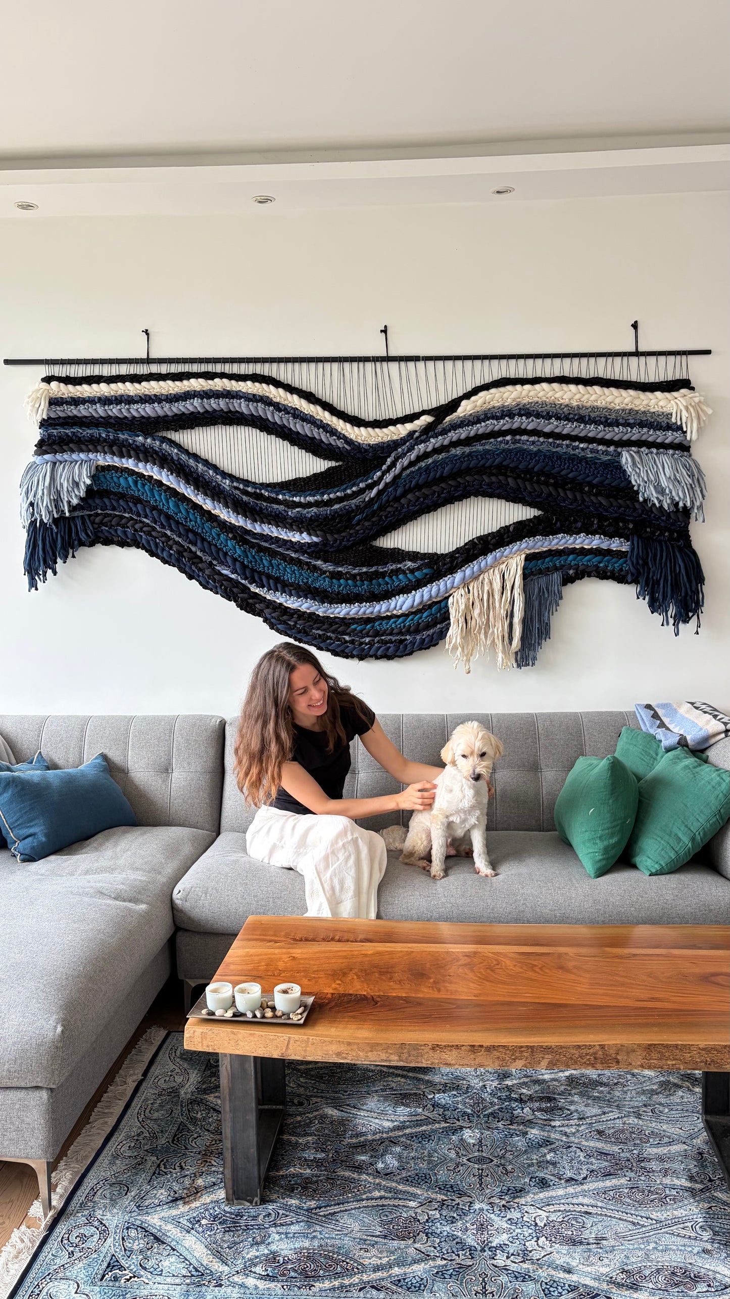 Large Scale Woven Tapestry "Abyss"