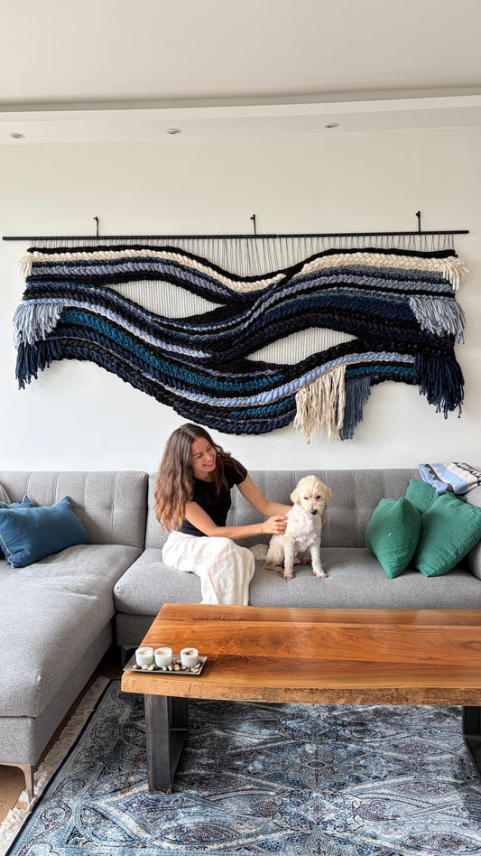 Large Scale Woven Tapestry "Abyss"