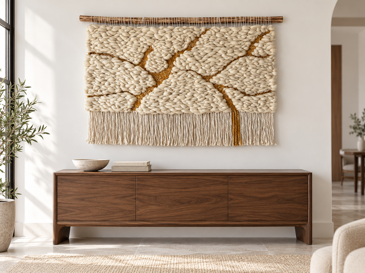 Wool Wall Tapestry "Kintsugi No. 3"