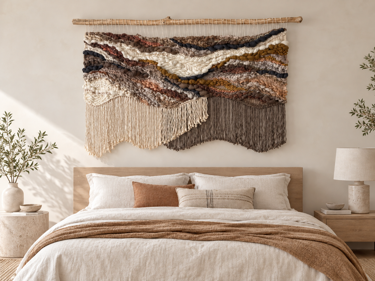 Woven Wall Tapestry "Beneath the Surface"